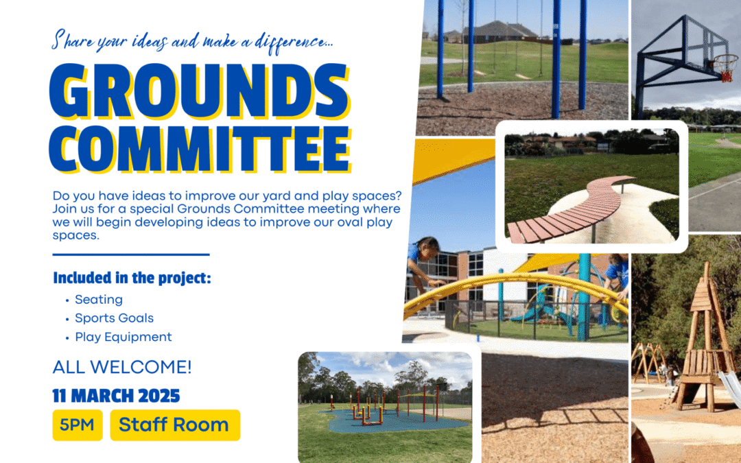 Shaping Our Oval Play Spaces: Join Us for Our Next Grounds Committee Meeting