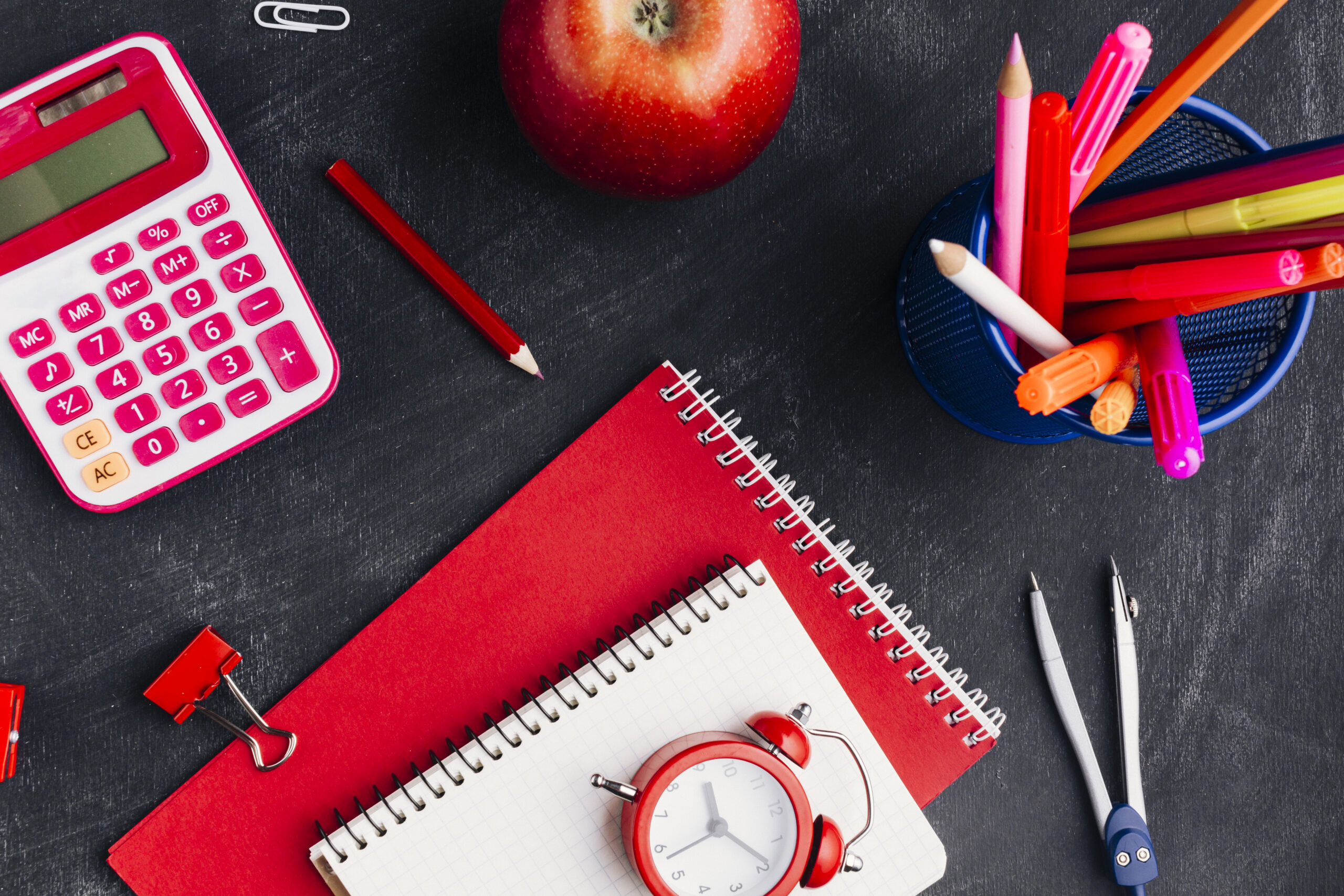 notebooks-near-office-implements-apple