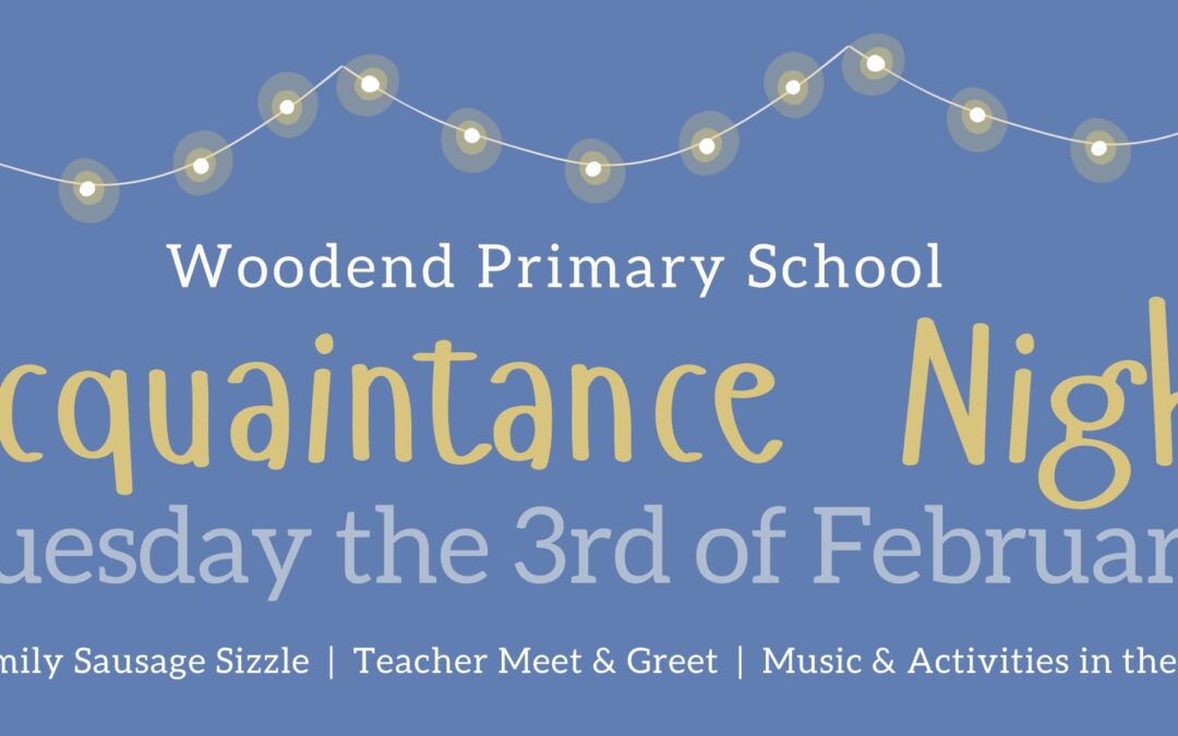 Acquaintance Night – Tuesday the 3rd of February